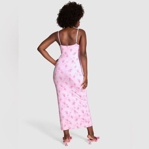 NWT PINK X LOVESHACKFANCY MODAL MIDI DRESS - Picture 3 of 6